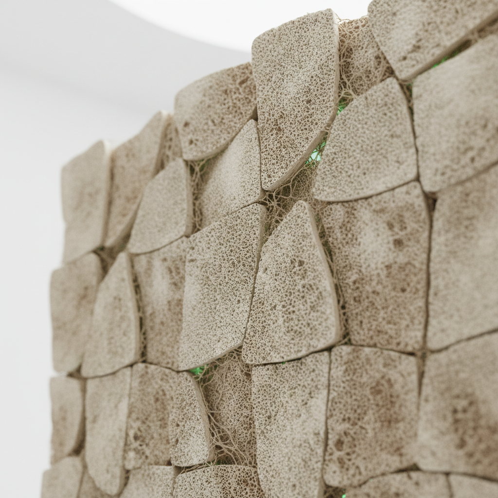 mycelium-bio-composite-panel - پانل ساخته شده از کامپوزیت میسلیوم